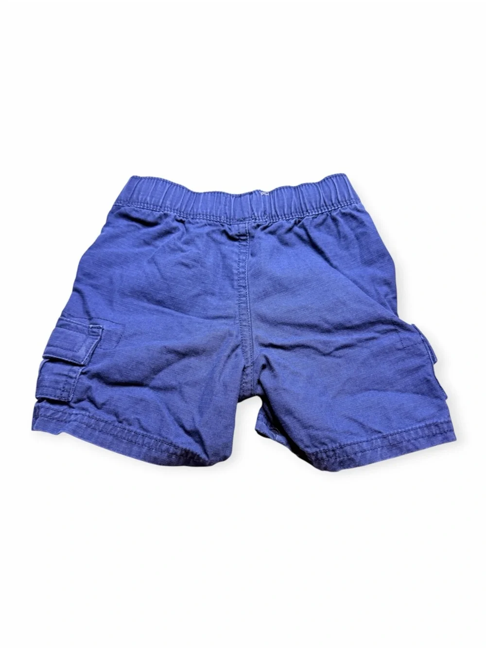 The Children’s Place Boys Cargo Shorts Lot of 2 Size 9-12M Blue Khaki Cotton